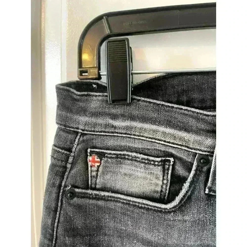 NWT Hudson Jeans Natalie Mid-Rise Super Skinny Ankle Jeans Size 27 washed black - Picture 4 of 9